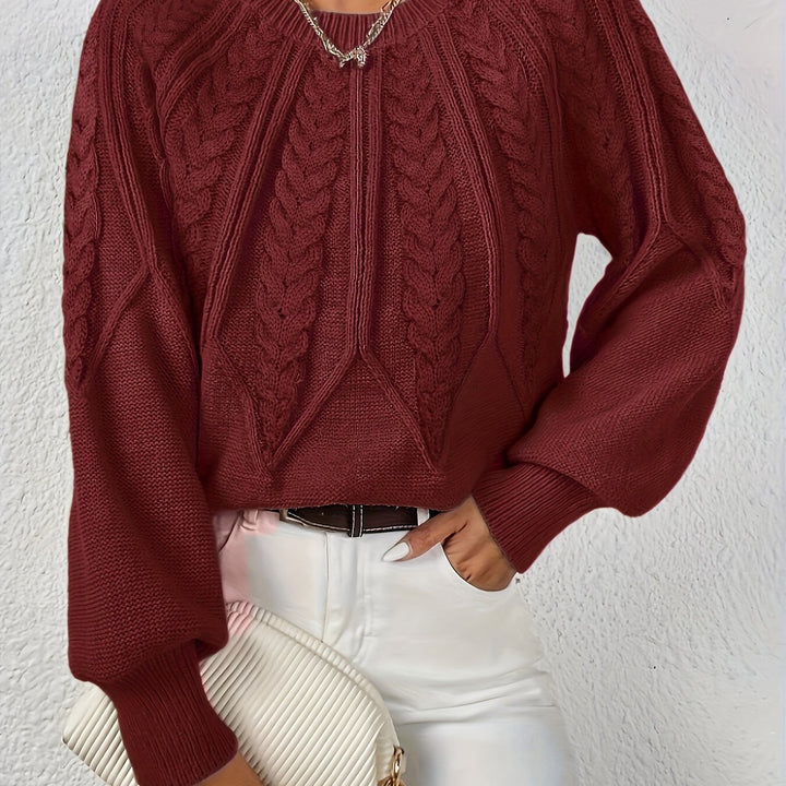 Cassidy | Cable-Knit Round-Neck Jumper