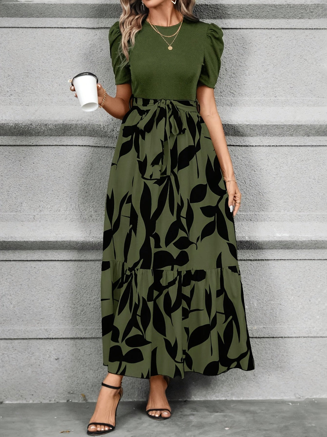 Helena | Printed Tiered Maxi Dress