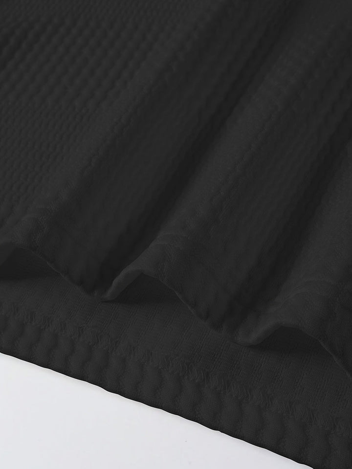Fletcher | Textured Long-Sleeve Polo Shirt