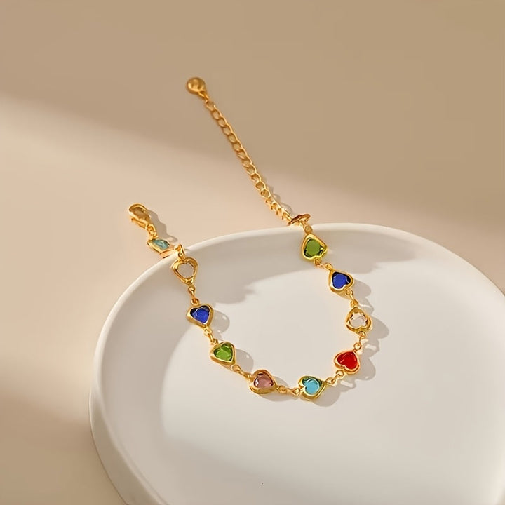 Gail | Stylish Multicolour Heart Shape Bracelet