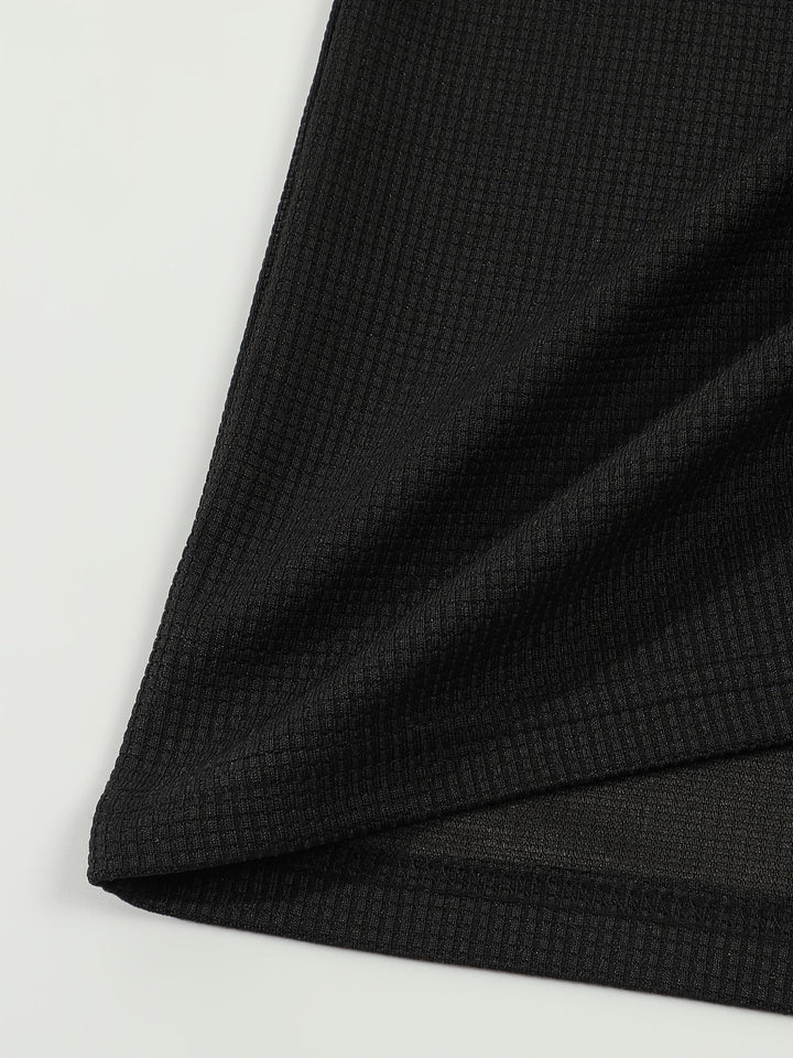 Jonathan | Textured Long Sleeve Henley Shirt