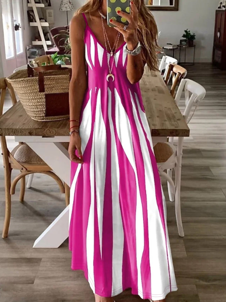 Nadine | Flowing V-Neck Maxi Dress