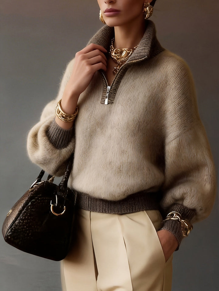 Cecily | Relaxed Half-Zip Jumper