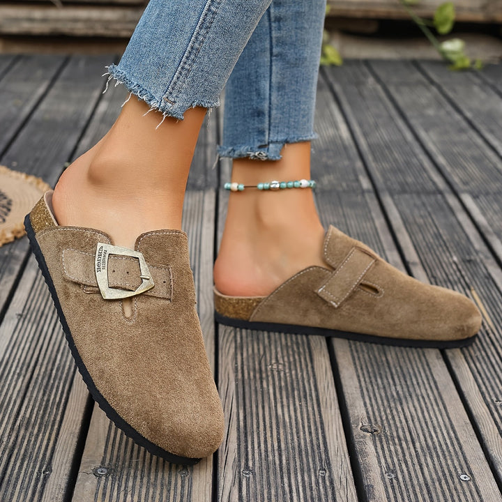 Winona | Buckle-Detail Slip-On Mules