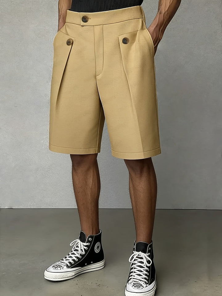 Harlan | Tailored Pleated Shorts