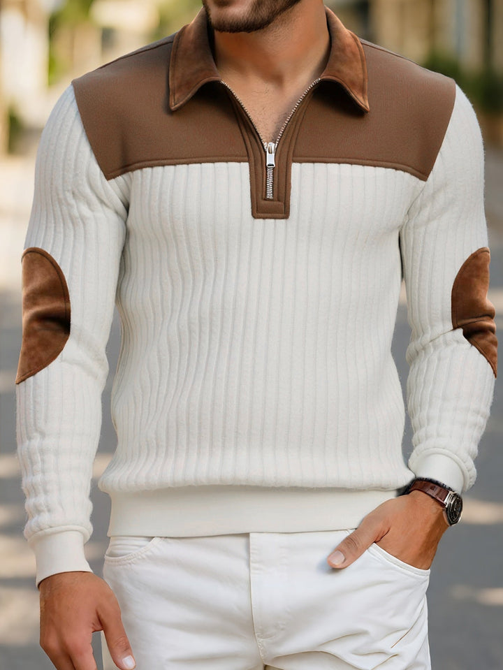 Roland | Two-Tone Quarter-Zip Pullover