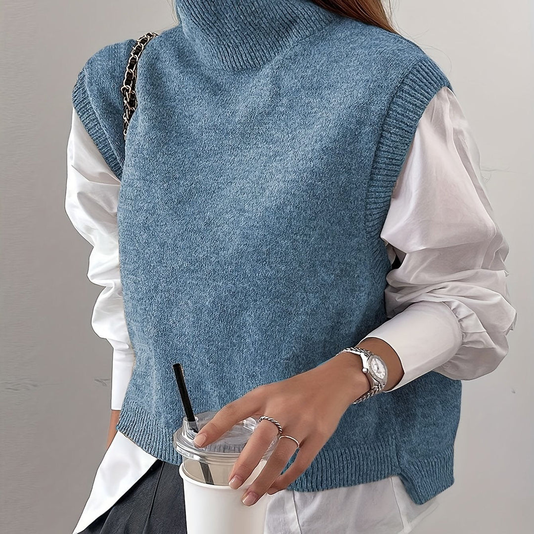 Farrah | High-Neck Jumper Vest
