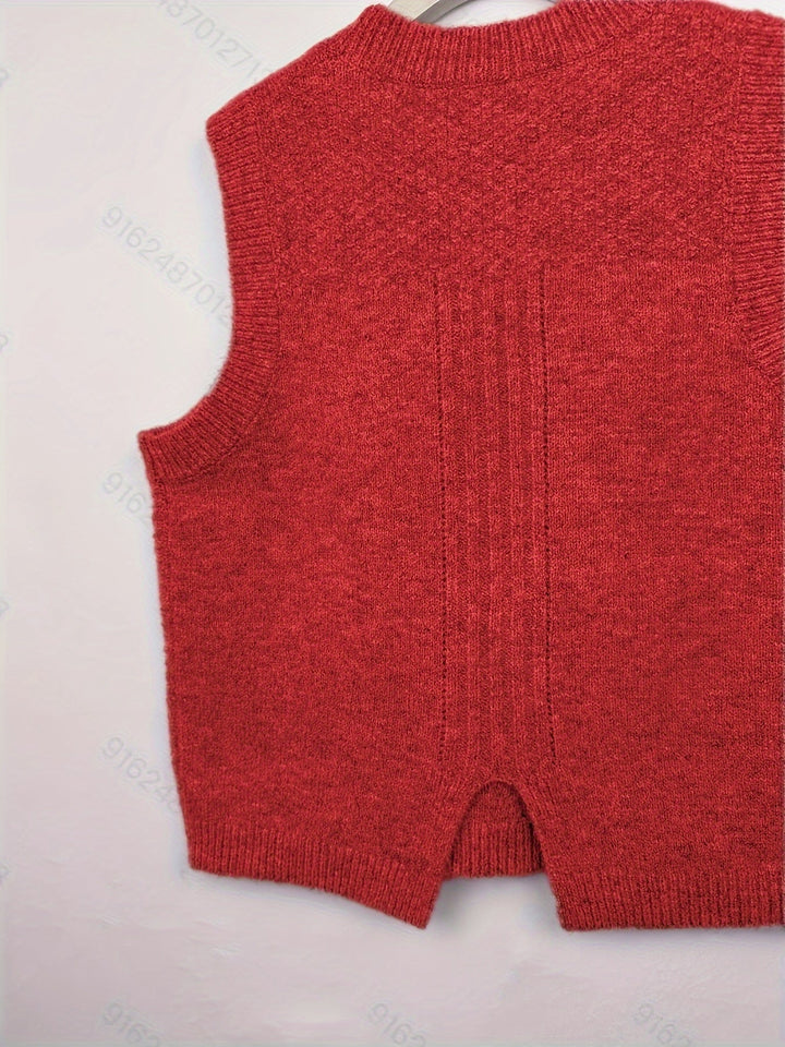 Brooke | Cable-Knit Jumper Vest