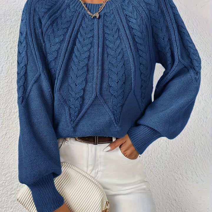 Cassidy | Cable-Knit Round-Neck Jumper