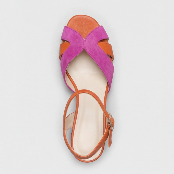 Amanda | Orthopedic Color Block Chunky Heels