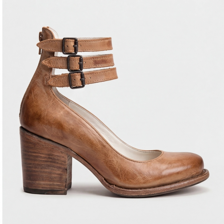 Summer | Elegant Retro Ankle Strap Heels