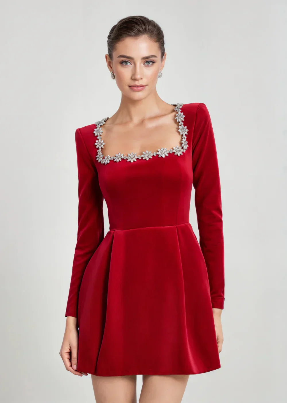 Brielle | Elegant Velvet Mini Dress