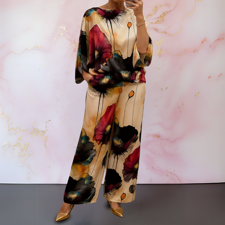 Harlow | Stylish Satin Two-Piece Set
