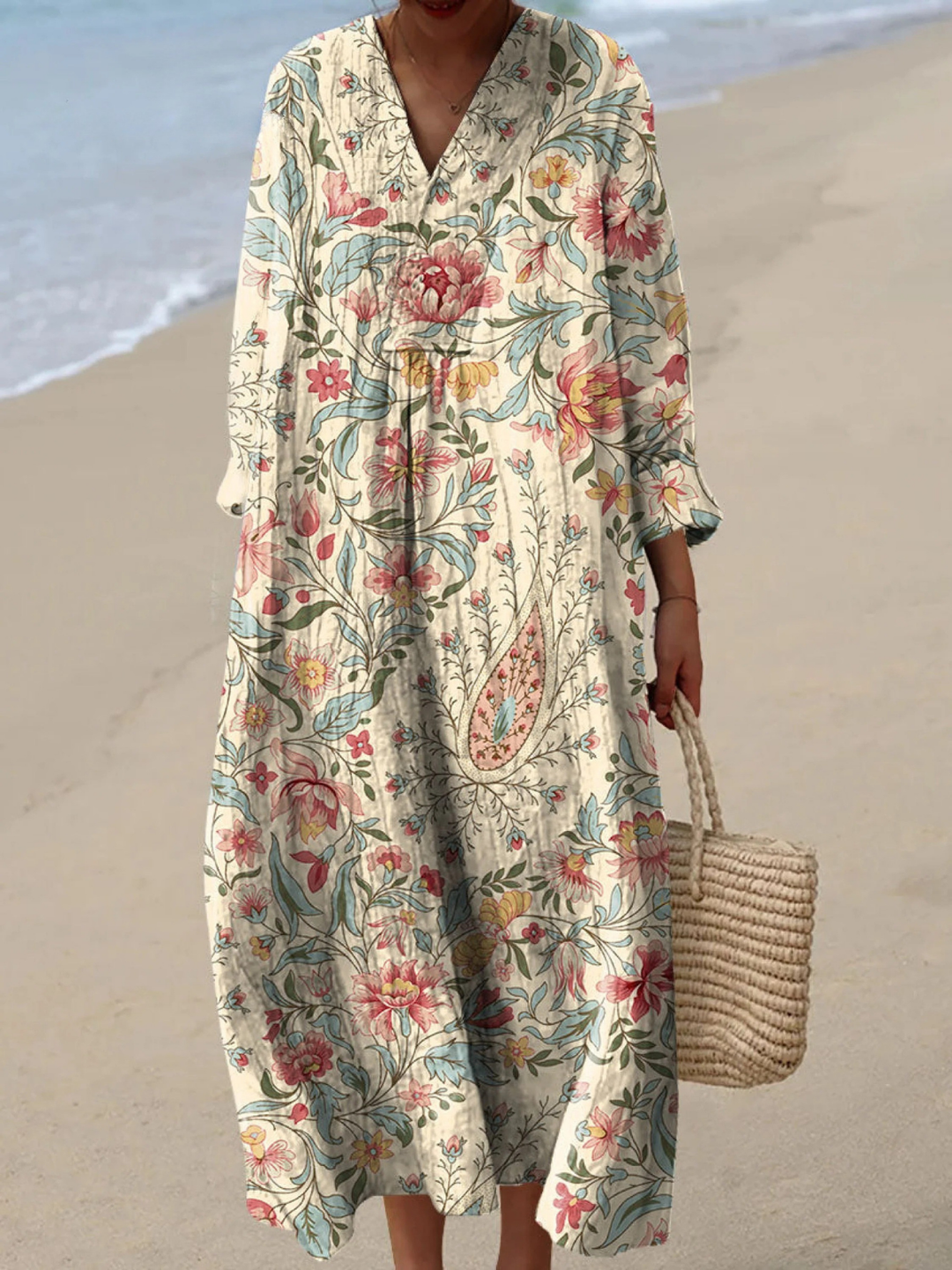 Amalia | Vintage Lovely Floral Art Print Dress