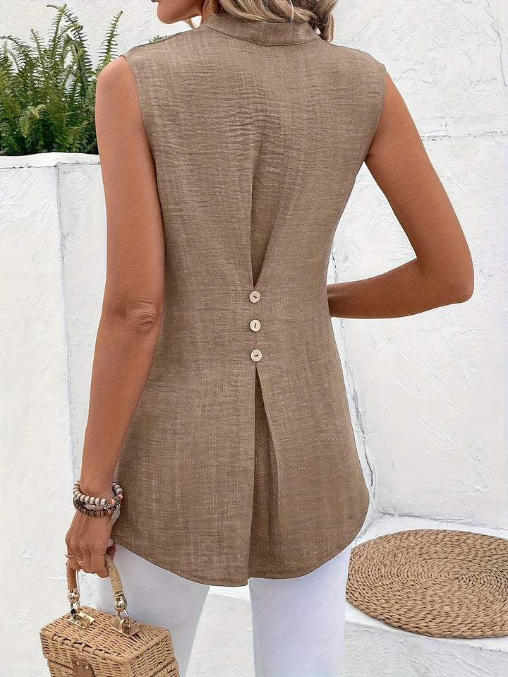Farrah | Relaxed Sleeveless Blouse