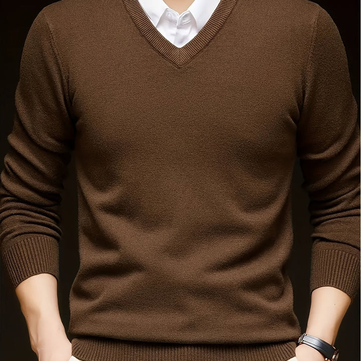 Hugh | Refined V-Neck Jumper
