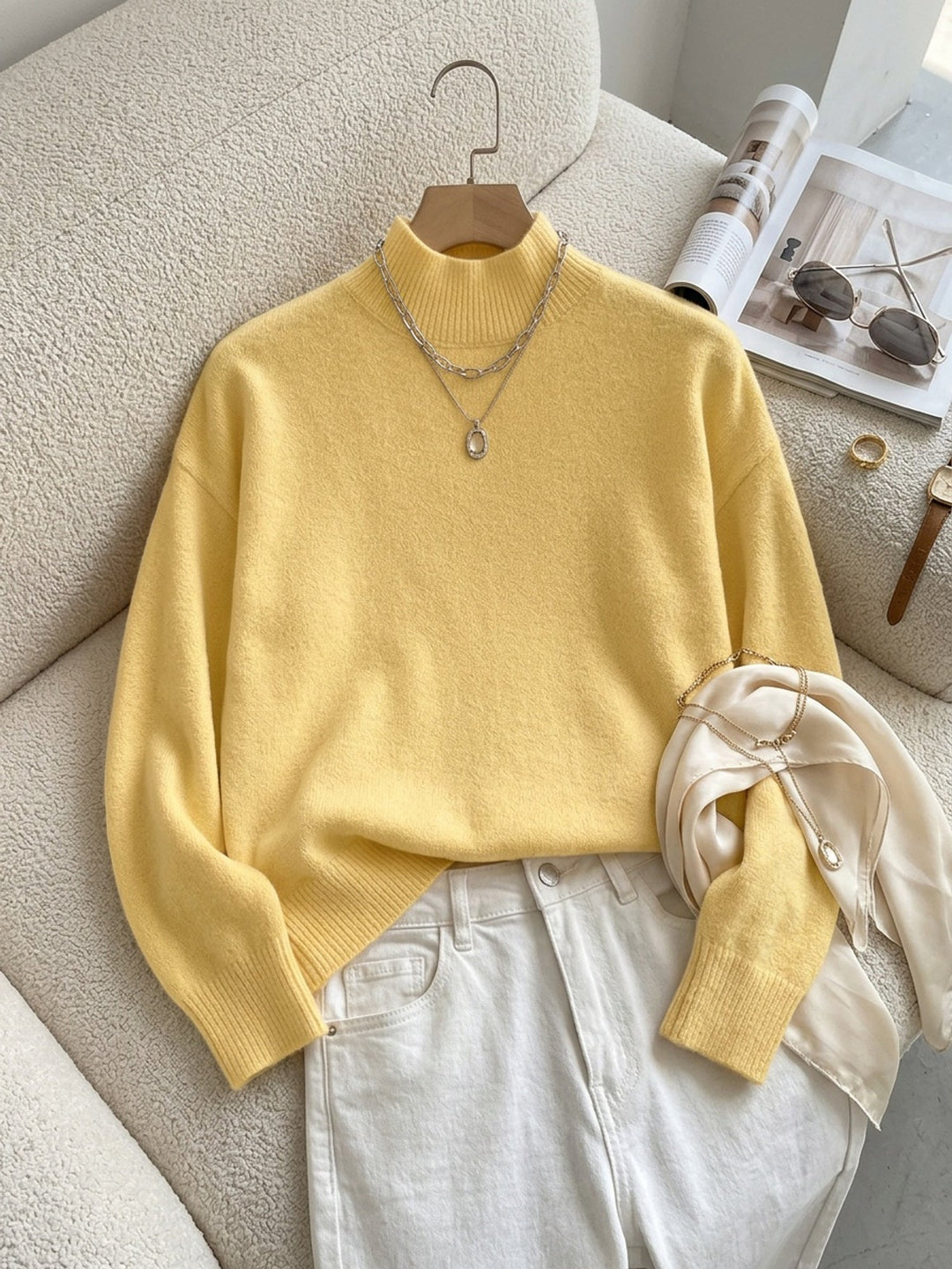 Lorelei | Refined Mock Neck Jumper