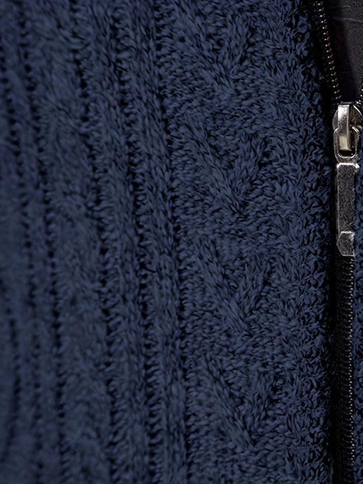 Walter | Textured Full-Zip Cardigan