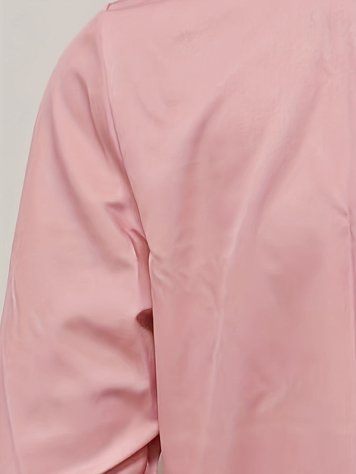 Elias | Patterned Long Sleeve Henley Shirt