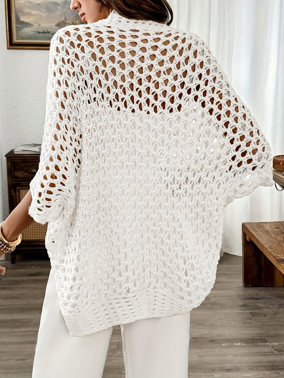 Susannah | Open-Front Batwing Cardigan