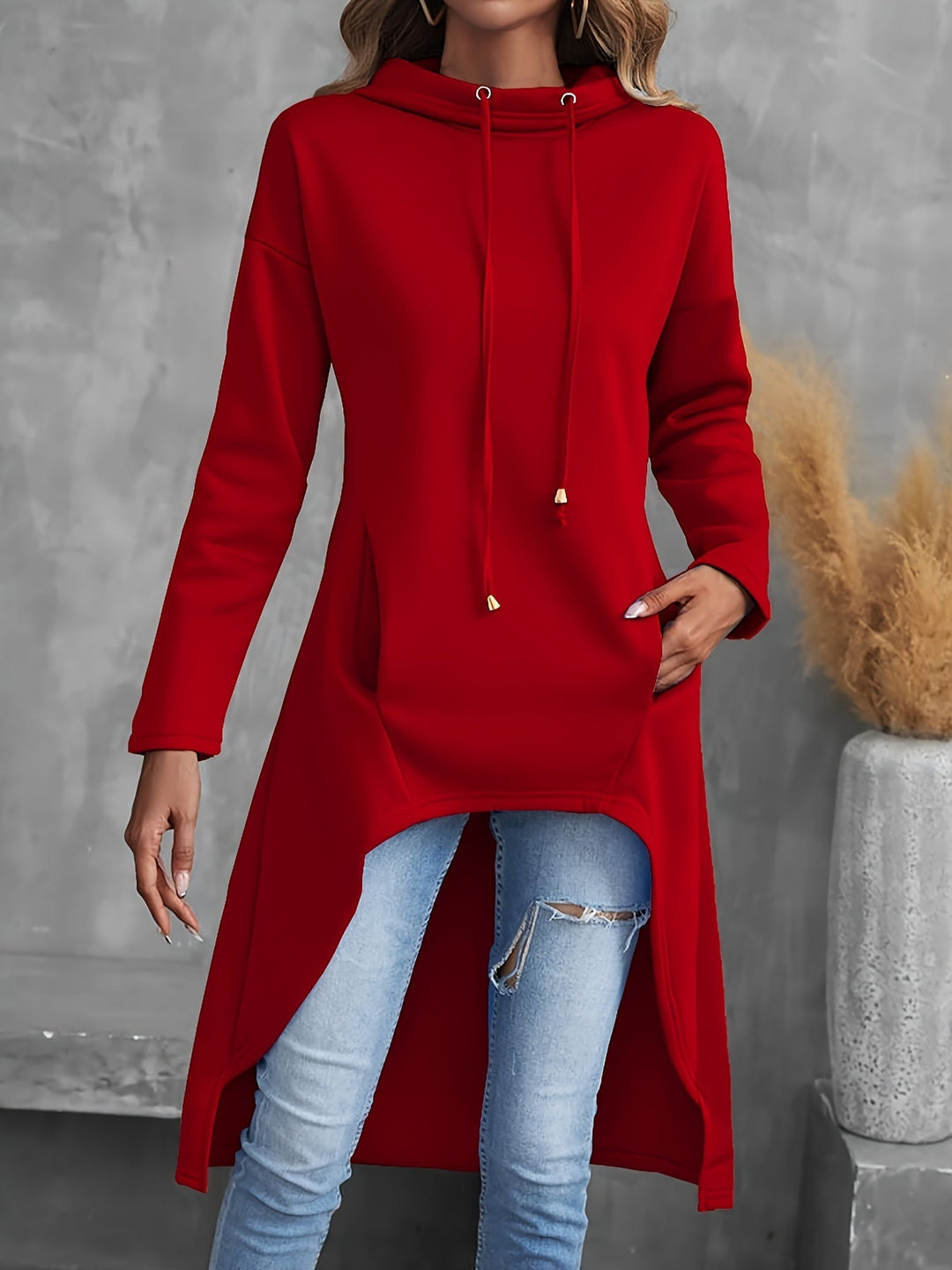Tabitha | High-Low Drawstring Hoodie