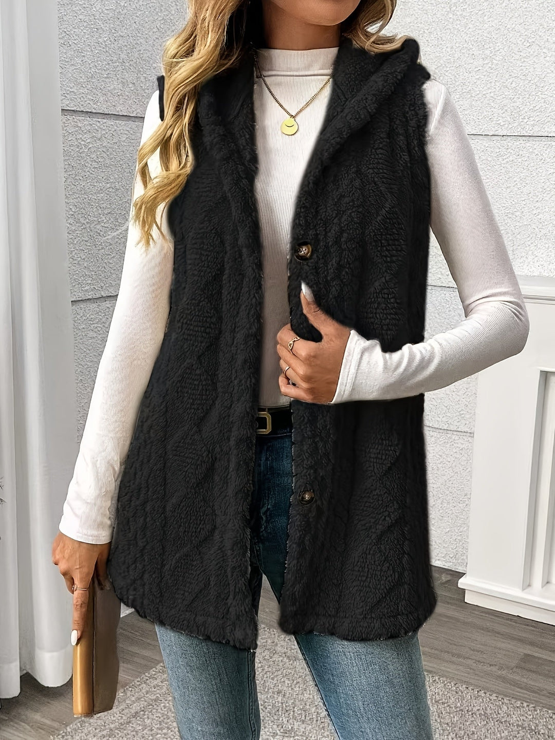 Lorna | Cozy Hooded Sleeveless Vest