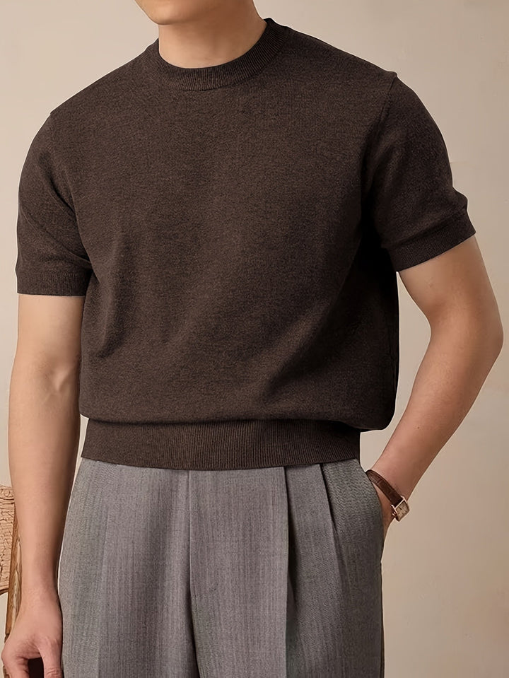 Reid | Refined Short-Sleeve Knit Top