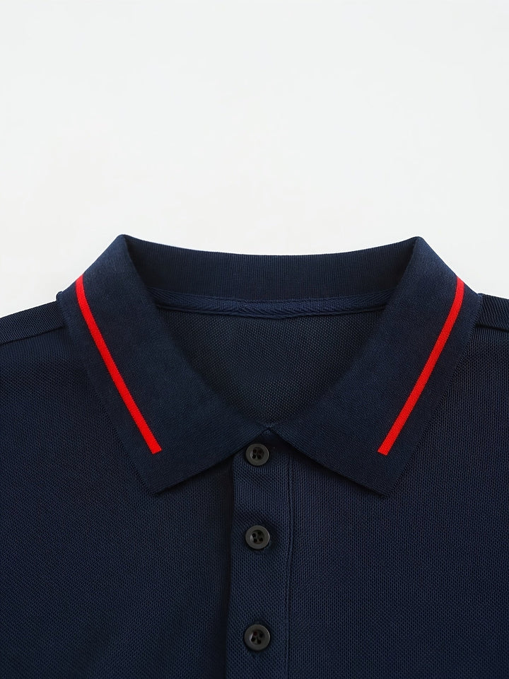 Dalton | Refined Long-Sleeve Polo Shirt