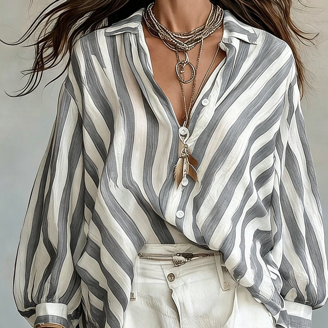 Noreen | Relaxed Striped Shirt