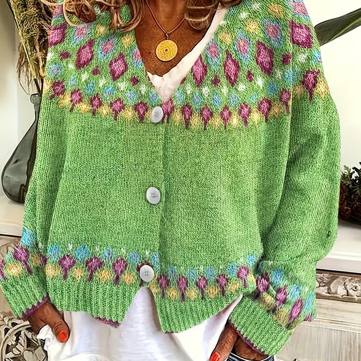 Esme | Nordic Patterned Cardigan