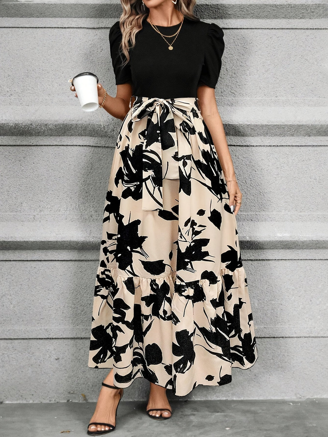 Helena | Printed Tiered Maxi Dress