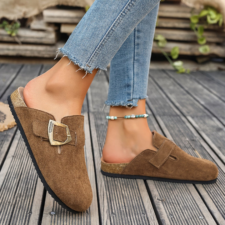 Winona | Buckle-Detail Slip-On Mules
