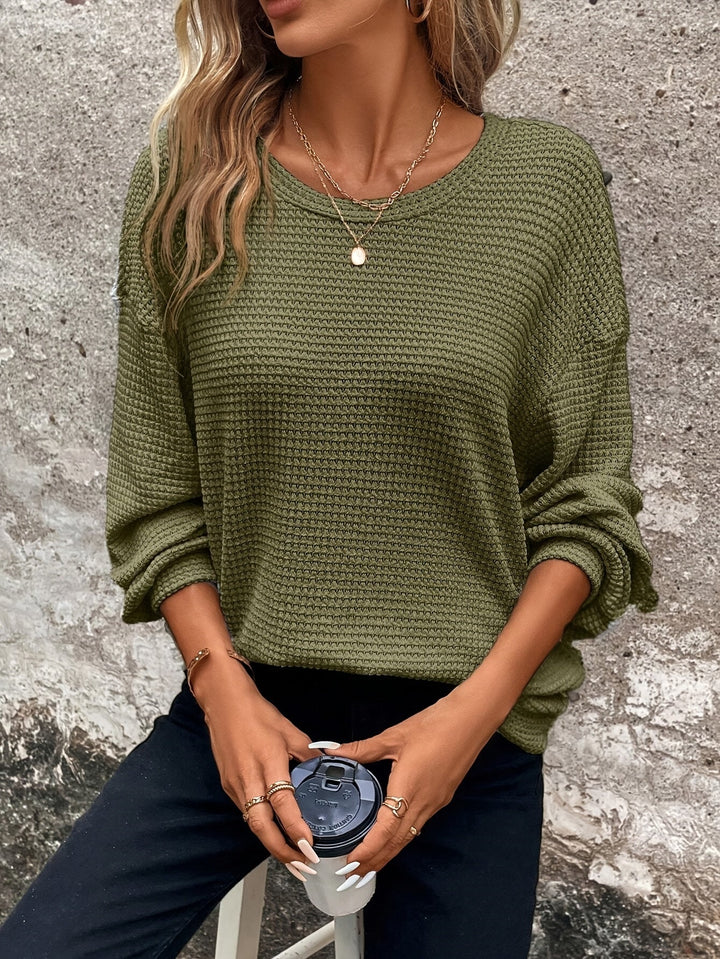 Carly | Relaxed Waffle-Knit Jumper