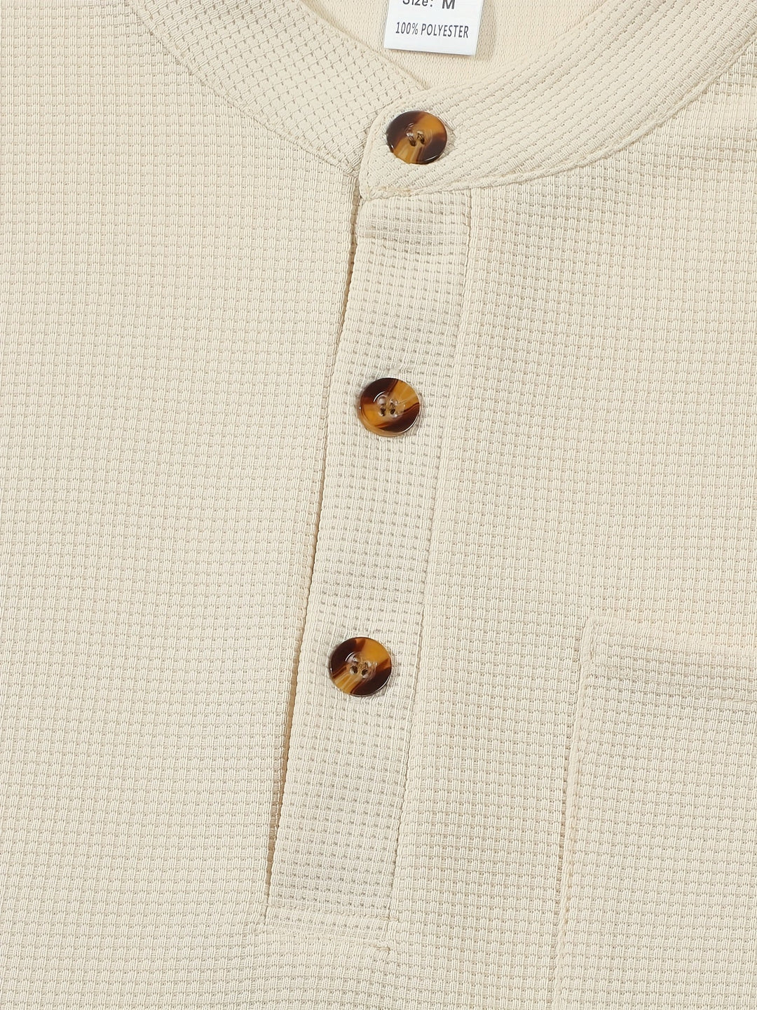 Jonathan | Textured Long Sleeve Henley Shirt