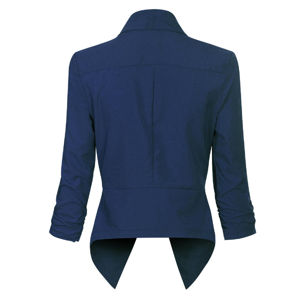 Penelope | Open-Front Draped Blazer