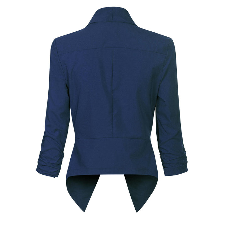 Penelope | Open-Front Draped Blazer