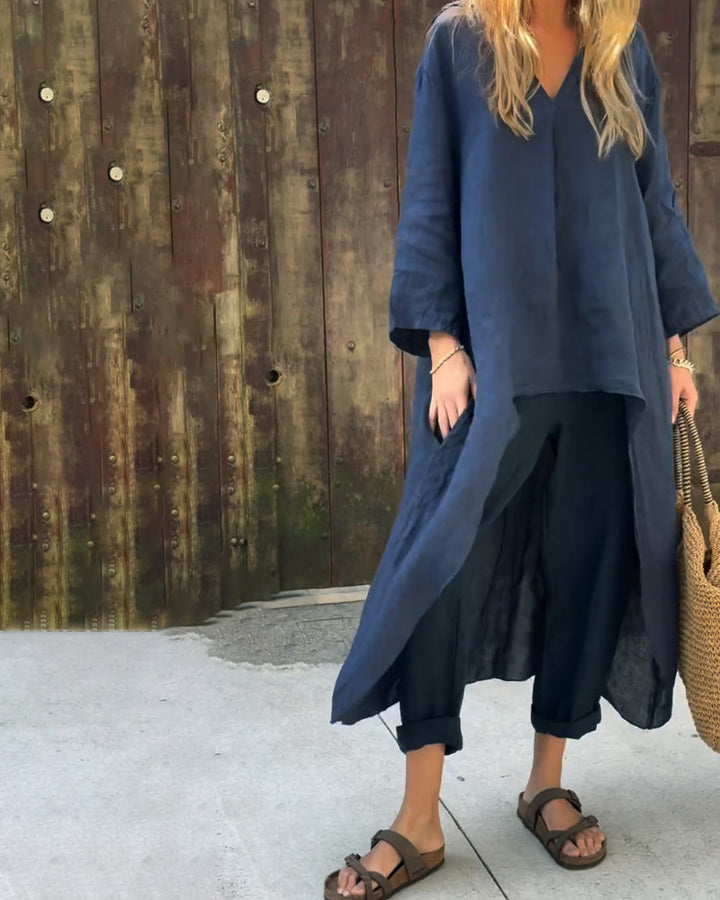 Stella | Elegant Loose V-Neck Set