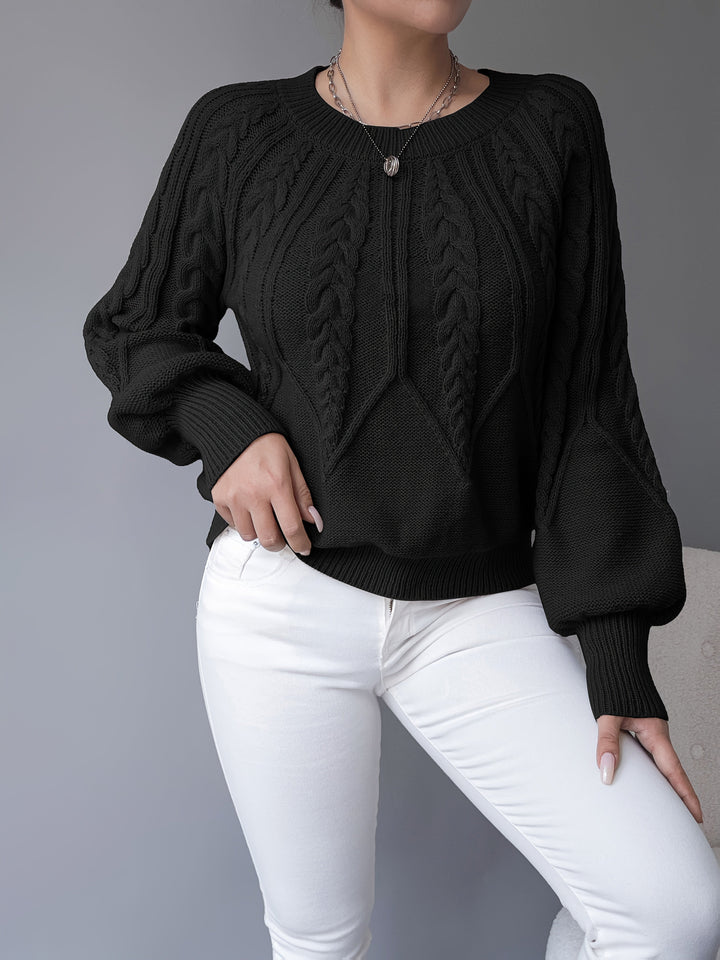 Elsie | Cable-Knit Textured Jumper