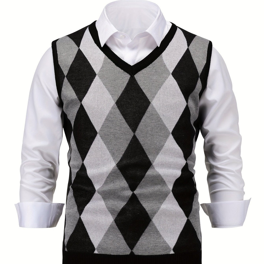 Chandler | Classic Argyle Jumper Vest
