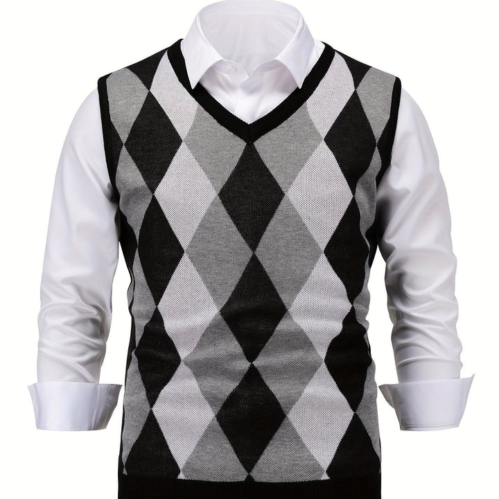 Chandler | Classic Argyle Jumper Vest
