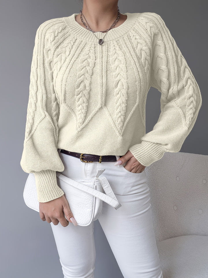 Elsie | Cable-Knit Textured Jumper