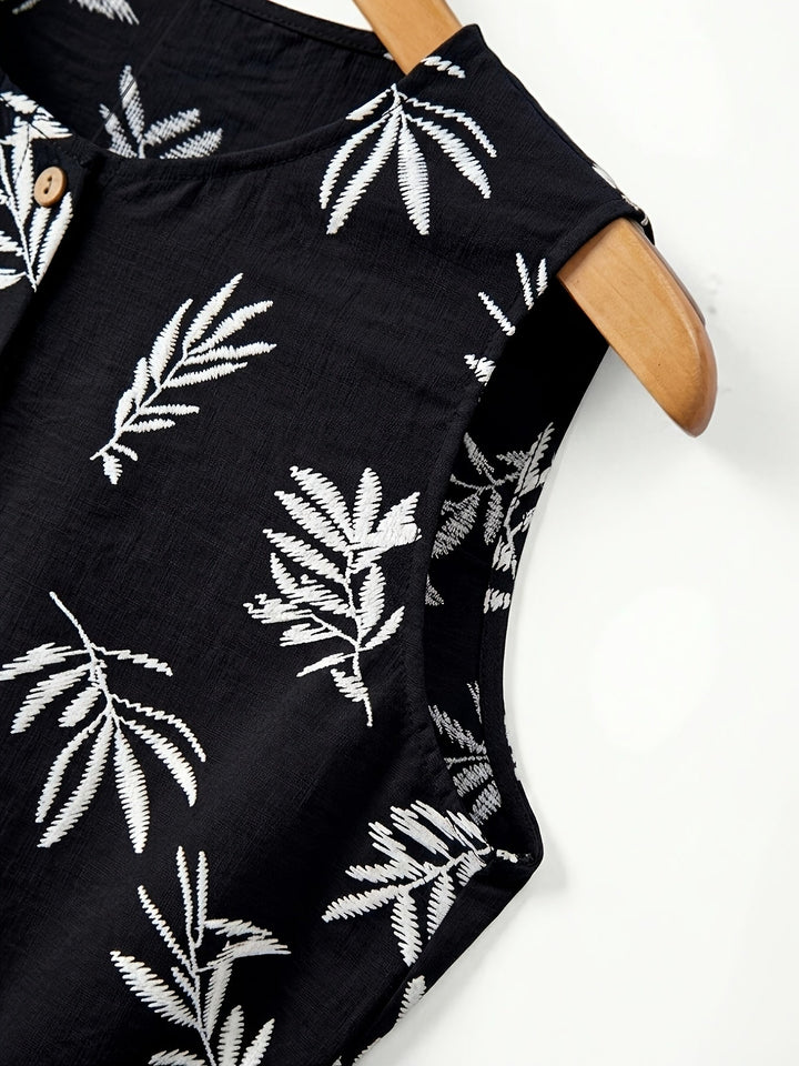 Hazel | Belted Sleeveless Midi Dress