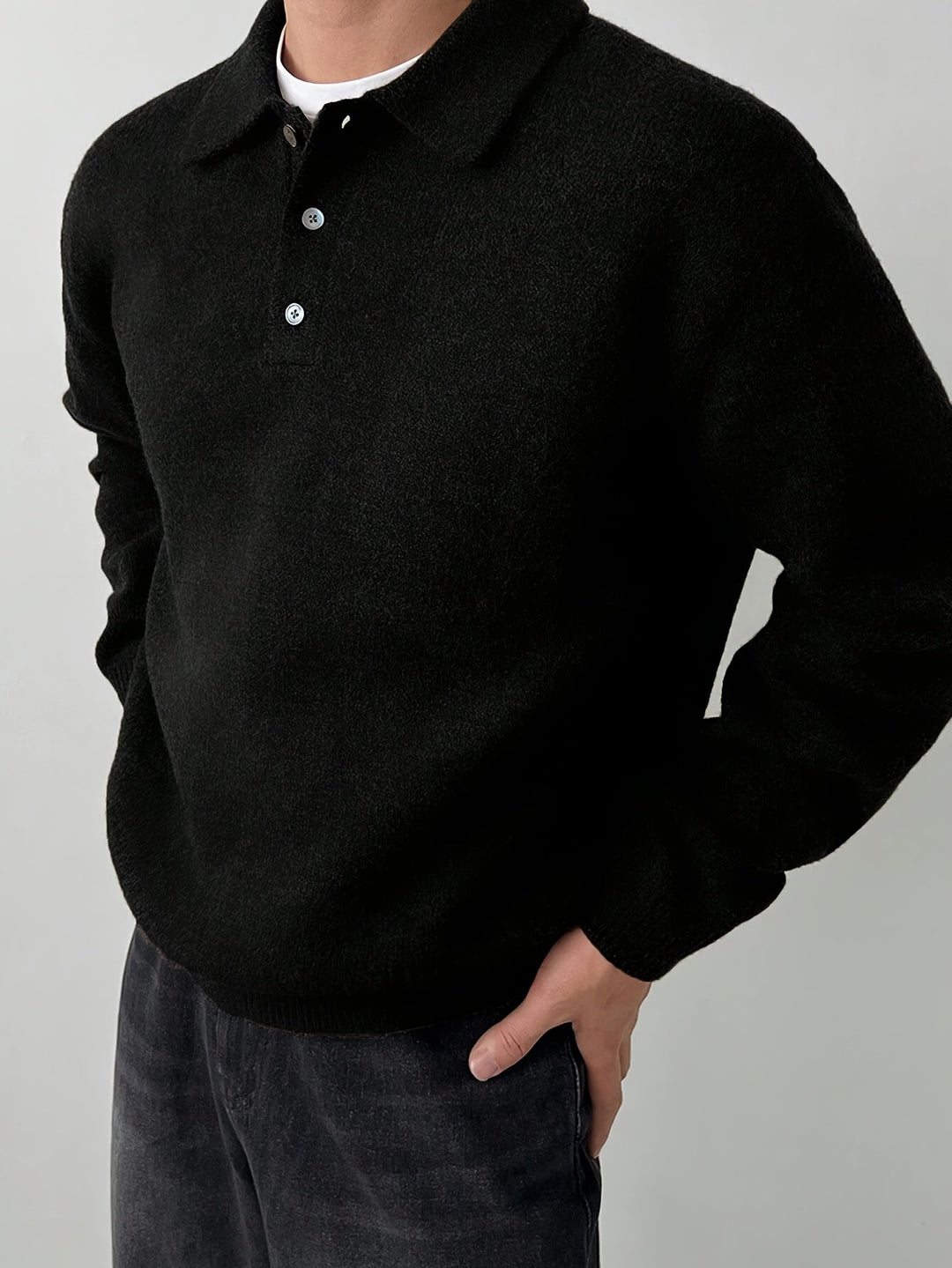 Landon | Refined Polo Collar Jumper
