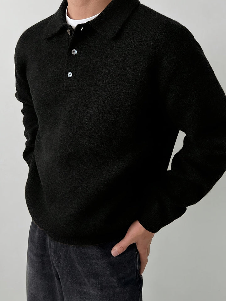 Landon | Refined Polo Collar Jumper