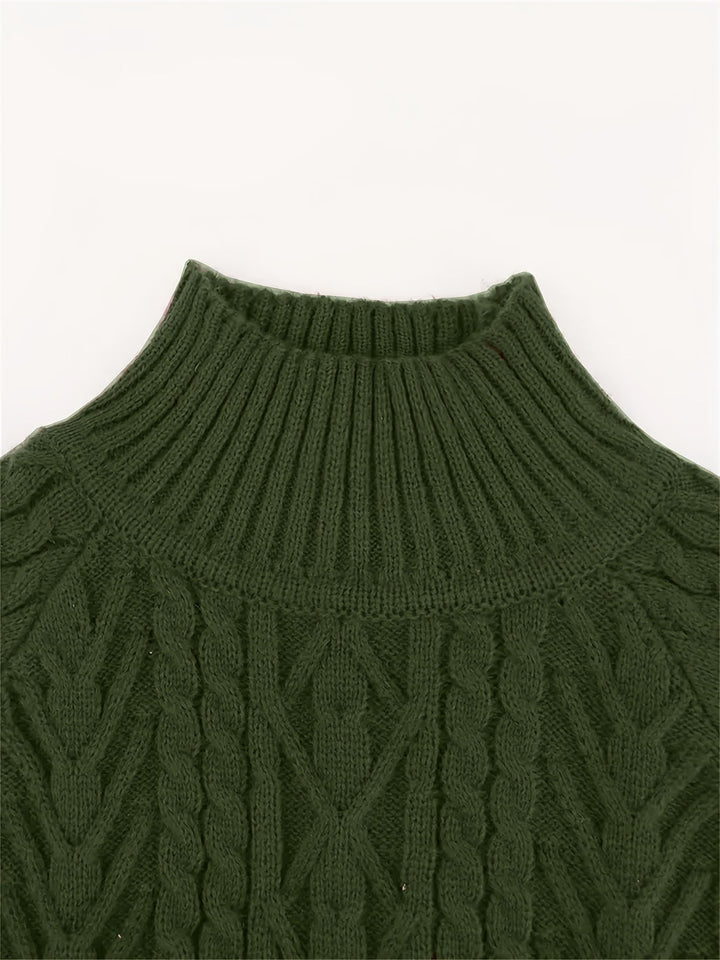 Eloise | Textured Half-Collar Jumper