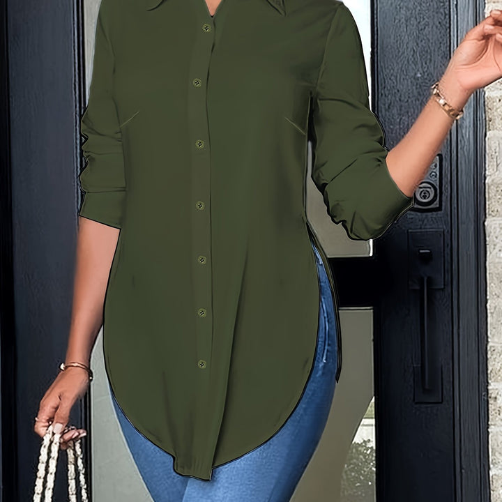 Quinn | Refined Button-Front Blouse