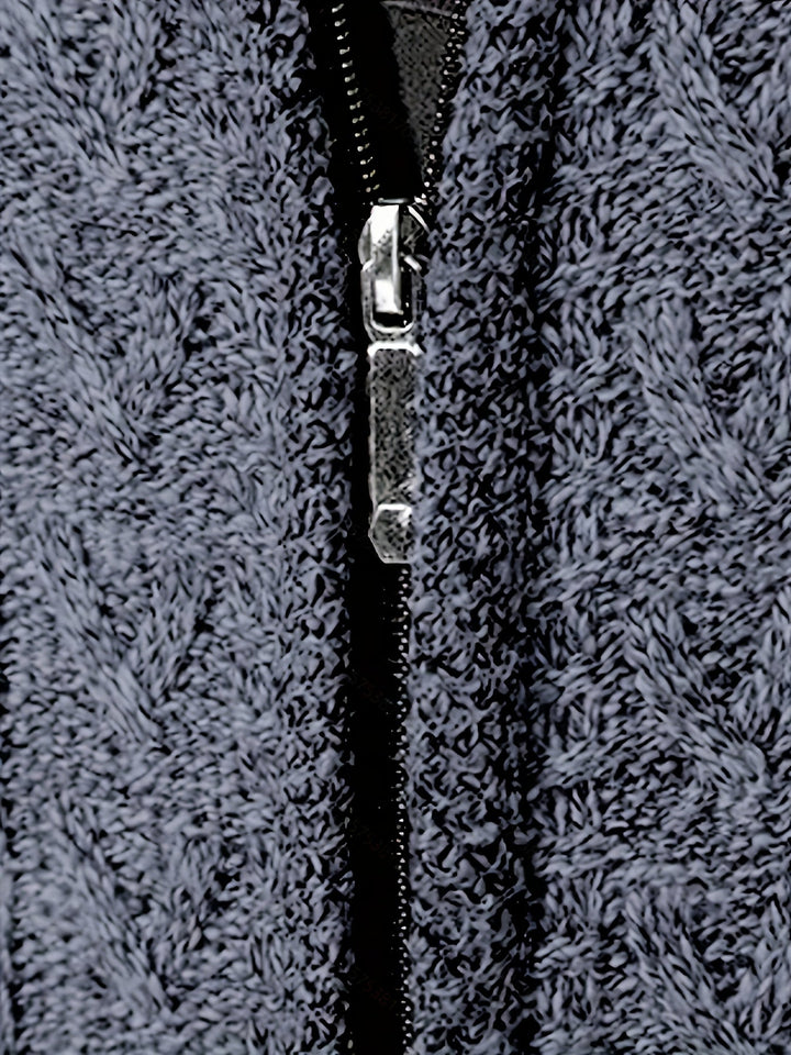 Walter | Textured Full-Zip Cardigan