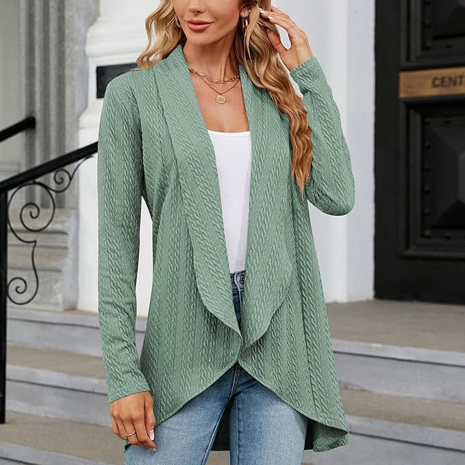 Juliet | Open-Front Draped Cardigan