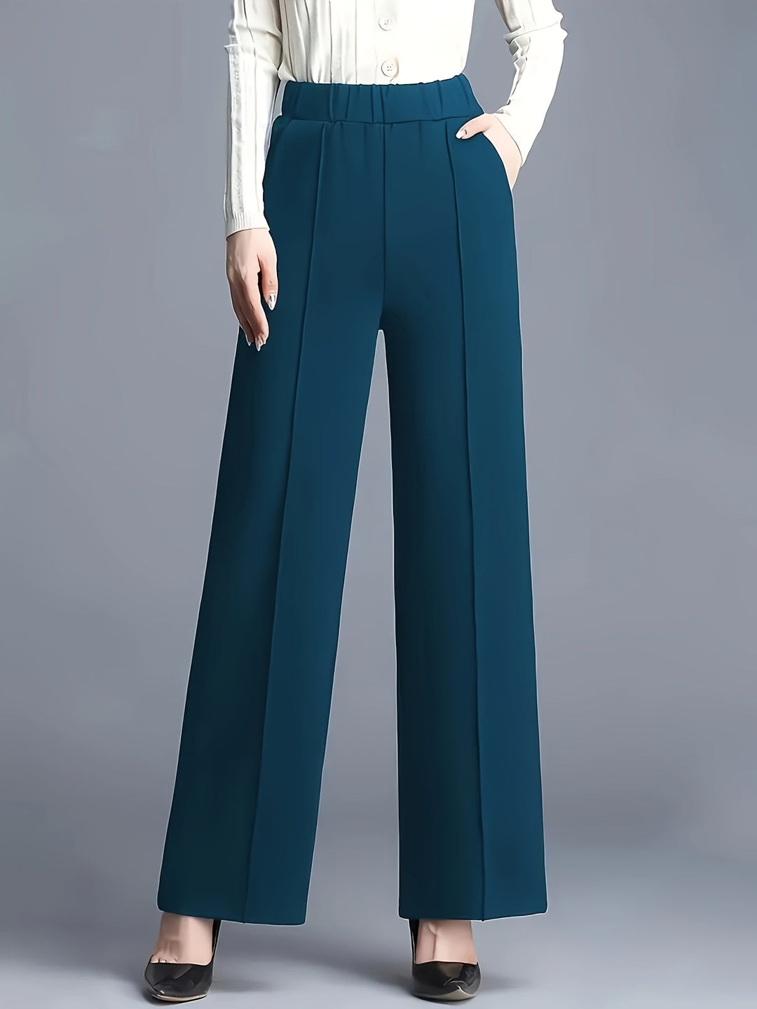 Josie | High-Waisted Wide-Leg Trousers