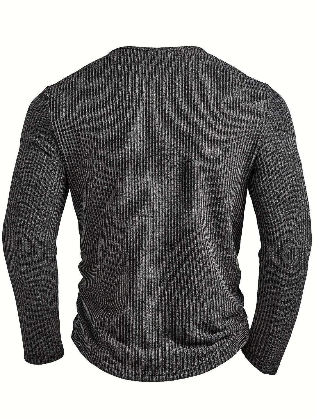 Griffin | Textured Ribbed Henley Shirt